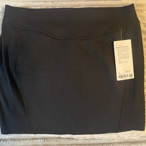 Women's Black Scuba HR Mini Skirt sz xl